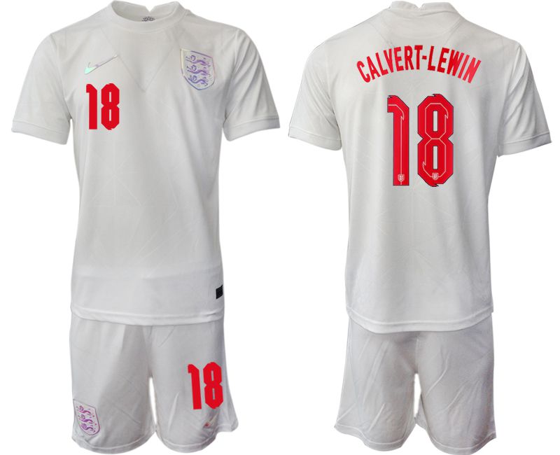 Men 2022 World Cup National Team England home white 18 Soccer Jersey